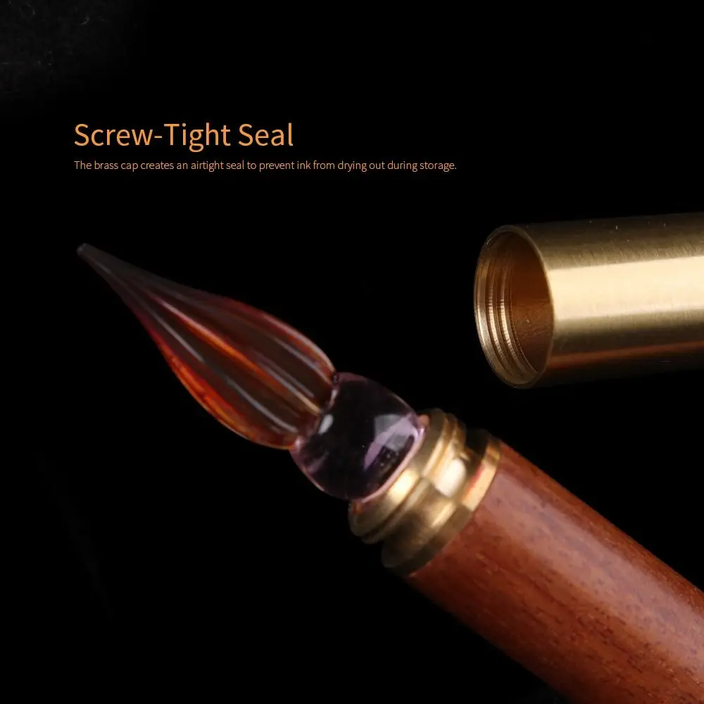 Durable Wood Handle Glass Dip Pen Smooth Writing Lightweight Fountain Pen Calligraphy Pen Gift
Durable Wood Handle Glass Dip Pen Smooth Writing Lightweight Fountain Pen Calligraphy Pen Gift
