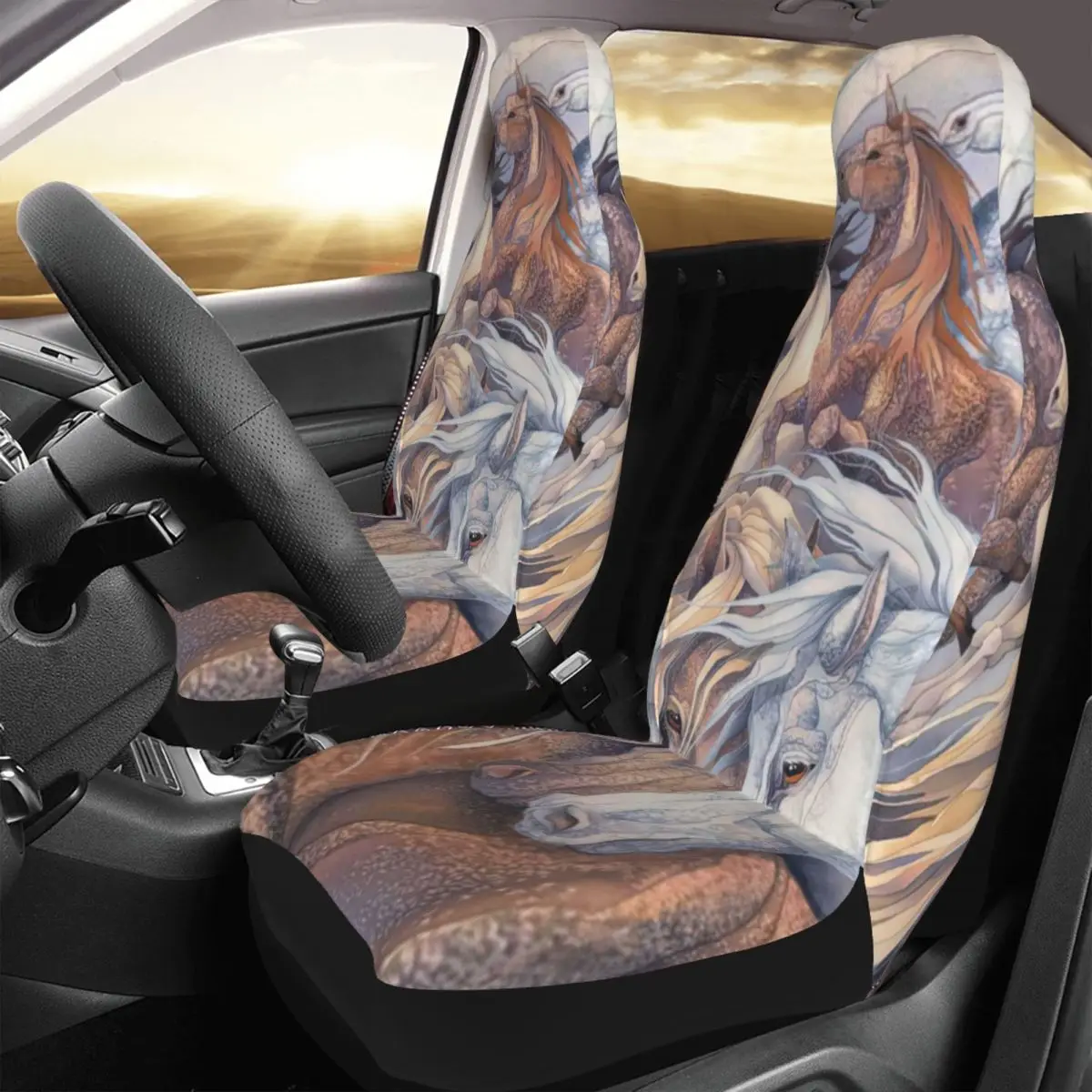 Horses Car Seat Cover Custom Printing Universal Front Protector Accessories Cushion Set
Horses Car Seat Cover Custom Printing Universal Front Protector Accessories Cushion Set