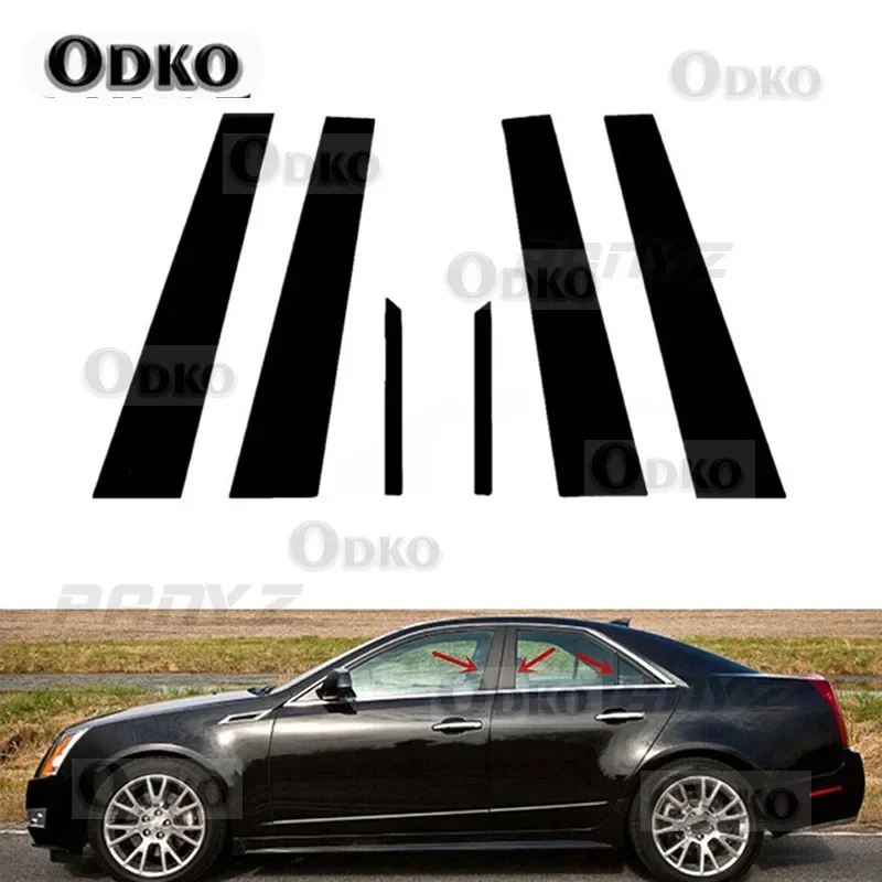 6 шт. автомобильные стойки для Cadillac CTS 4-дверный седан 2008 2009 2010 2011 2012 2013, наклейки на дверные окна, аксессуары
6 шт. автомобильные стойки для Cadillac CTS 4-дверный седан 2008 2009 2010 2011 2012 2013, наклейки на дверные окна, аксессуары