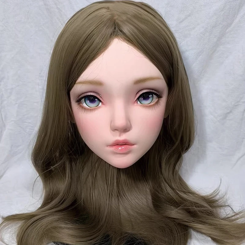 Female Sweet Girl Resin Half Head OR Kigurumi BJD Eyes Crossdress Cosplay Japanese Anime Role Lolita Mask With Eyes And Wig
Female Sweet Girl Resin Half Head OR Kigurumi BJD Eyes Crossdress Cosplay Japanese Anime Role Lolita Mask With Eyes And Wig