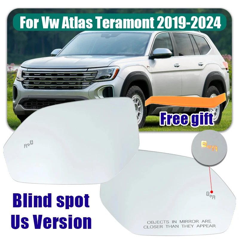 Glass rear view mirror with Blind spot, left and right rear view mirror with For Vw Atlas Teramont 2019 2020 - 2024 Us Version
Glass rear view mirror with Blind spot, left and right rear view mirror with For Vw Atlas Teramont 2019 2020 - 2024 Us Version