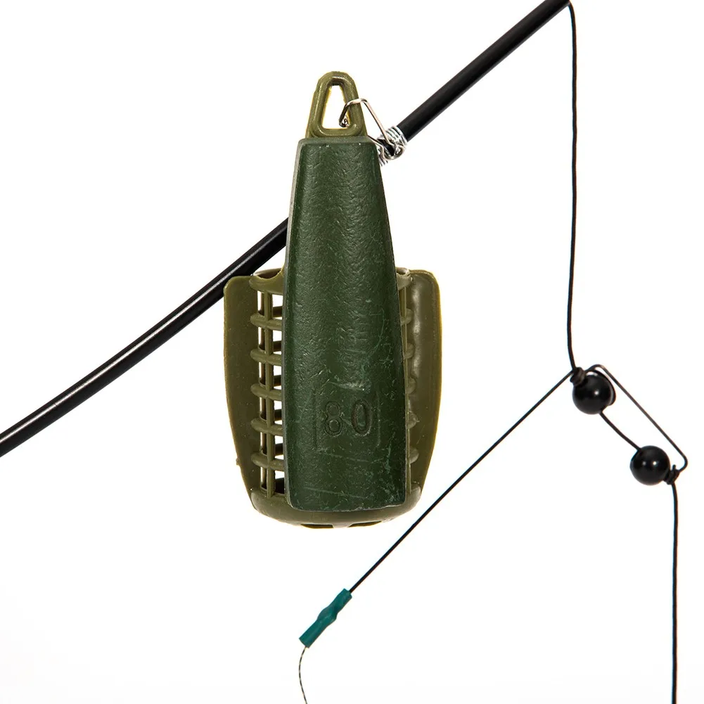 Feeder Cage for Carp Fishing with Sinker and 3 Carbon Steel Hooks Compatible with Standard Hooklink and Swivel Systems
Feeder Cage for Carp Fishing with Sinker and 3 Carbon Steel Hooks Compatible with Standard Hooklink and Swivel Systems