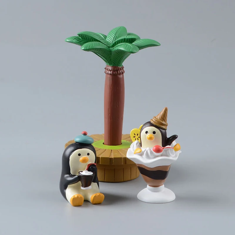 Cartoon Cute Animal Penguin Ice Cream Coconut Tree Model Resin Figurines White Bear Mini Figure Home Garden Decoration Kids Toys
Cartoon Cute Animal Penguin Ice Cream Coconut Tree Model Resin Figurines White Bear Mini Figure Home Garden Decoration Kids Toys