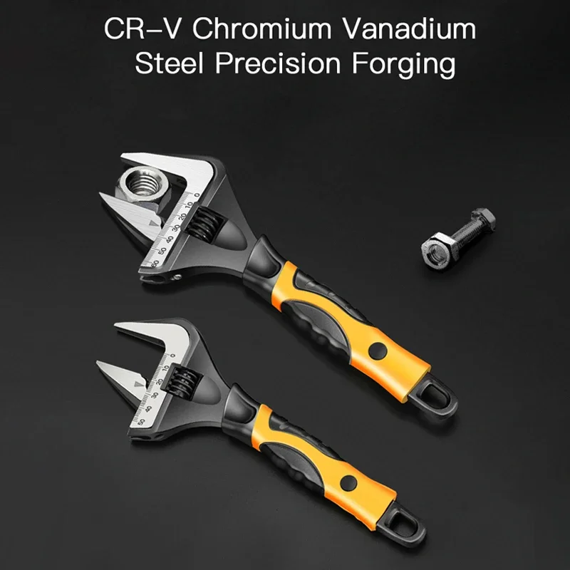 Adjustable Wrench Stainless Steel Universal Spanner Bathroom Wrench Flexible Wrench Plumbing Repair Tool Household
Adjustable Wrench Stainless Steel Universal Spanner Bathroom Wrench Flexible Wrench Plumbing Repair Tool Household