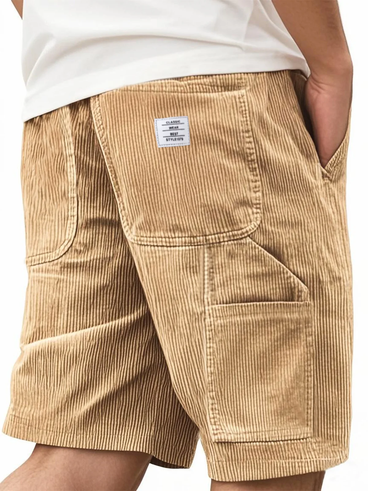 Summer New Men's Corduroy Shorts Fashion American Style Multi Pocket Straight Shorts Embroidered Logo Retro Short Pants For Men
Summer New Men's Corduroy Shorts Fashion American Style Multi Pocket Straight Shorts Embroidered Logo Retro Short Pants For Men