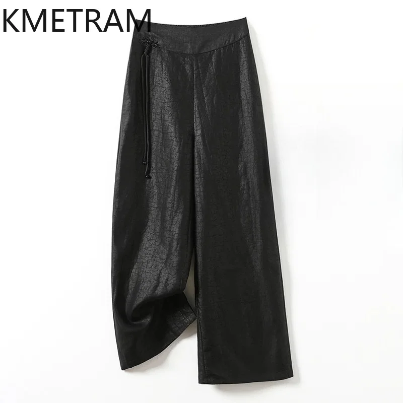 KMETRAM 100% Real Mulberry Silk Women Pants 2026 Summer Xiangyunsha Silk Casual Long Wide-leg Pants Clothes for Woman Ropa Mujer
KMETRAM 100% Real Mulberry Silk Women Pants 2026 Summer Xiangyunsha Silk Casual Long Wide-leg Pants Clothes for Woman Ropa Mujer