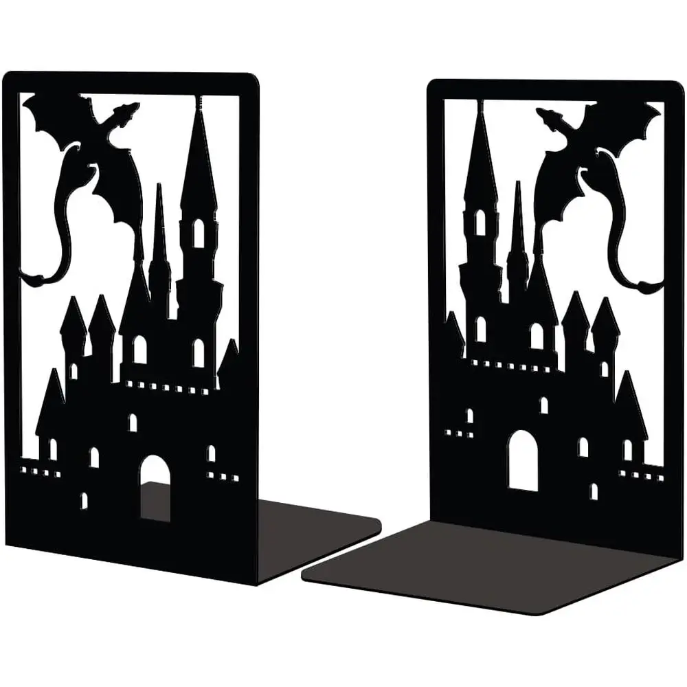 Elegant Heavy-Duty Metal Dragon Castle-Inspired Bookends, 4.7x3.5x7, Pair for Sturdy Book Support
Elegant Heavy-Duty Metal Dragon Castle-Inspired Bookends, 4.7x3.5x7, Pair for Sturdy Book Support
