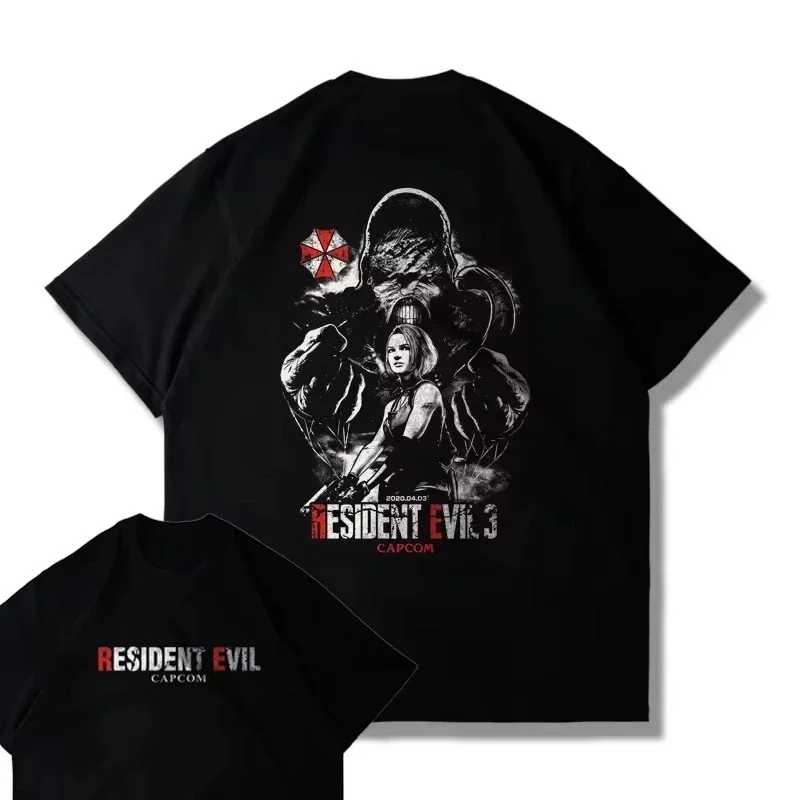 Resident Evil 4, виды дизайнерских моделей с принтом для мужчин и женщин, свободная футболка в стиле Харадзюку, уличный красивый стиль
Resident Evil 4, виды дизайнерских моделей с принтом для мужчин и женщин, свободная футболка в стиле Харадзюку, уличный красивый стиль