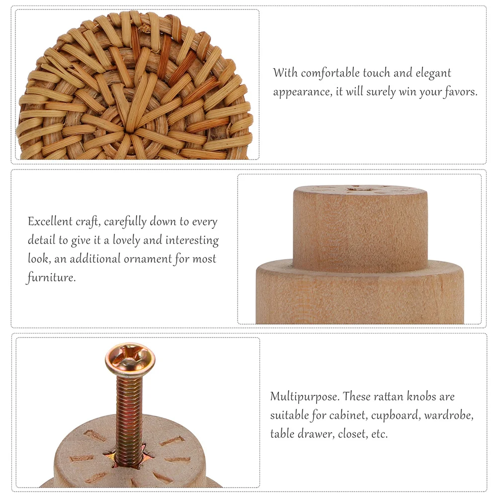 4Pcs Bohemian Style Rattan Mushroom Head Knobs Wooden Drawer Pulls Cabinet Handles Furniture Hardware Rattan Dresser Knobs
4Pcs Bohemian Style Rattan Mushroom Head Knobs Wooden Drawer Pulls Cabinet Handles Furniture Hardware Rattan Dresser Knobs