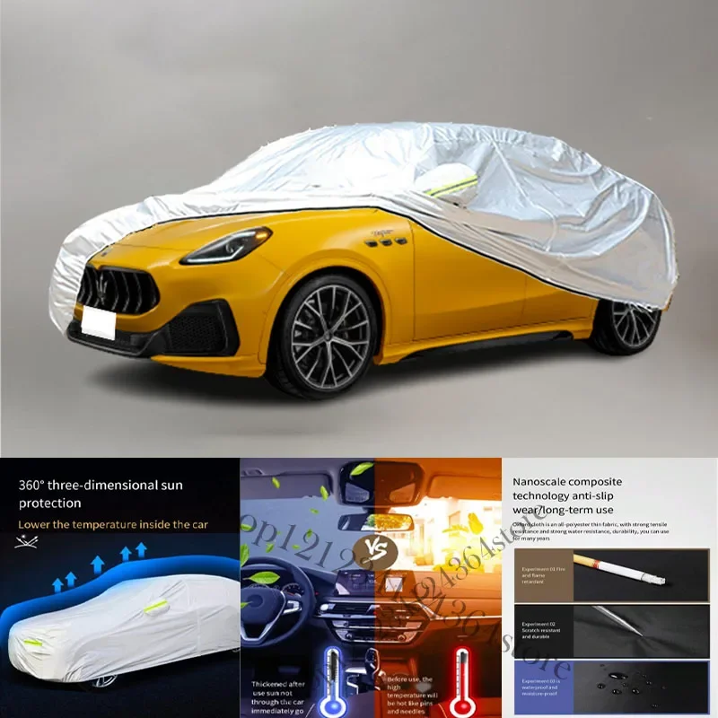 For Maserati Grecale Auto Anti snow Anti dust Anti-uv Anti peeling paint And Anti Rainwater 210t car cover Car cover protection
For Maserati Grecale Auto Anti snow Anti dust Anti-uv Anti peeling paint And Anti Rainwater 210t car cover Car cover protection