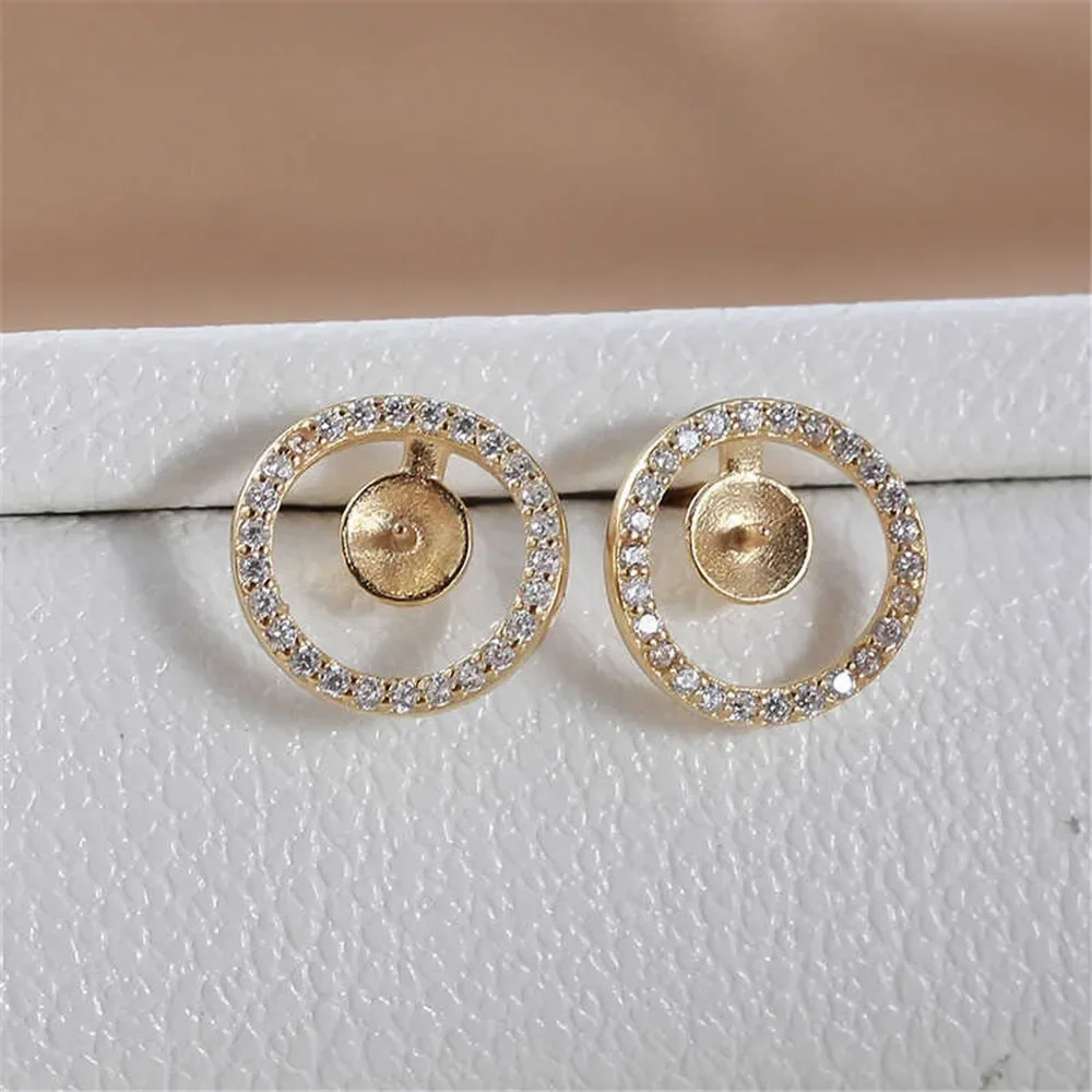 DIY Pearl Accessories New S925 Sterling Silver Round Fashion Earrings Empty Tray Classic Versatile Display Temperament
DIY Pearl Accessories New S925 Sterling Silver Round Fashion Earrings Empty Tray Classic Versatile Display Temperament