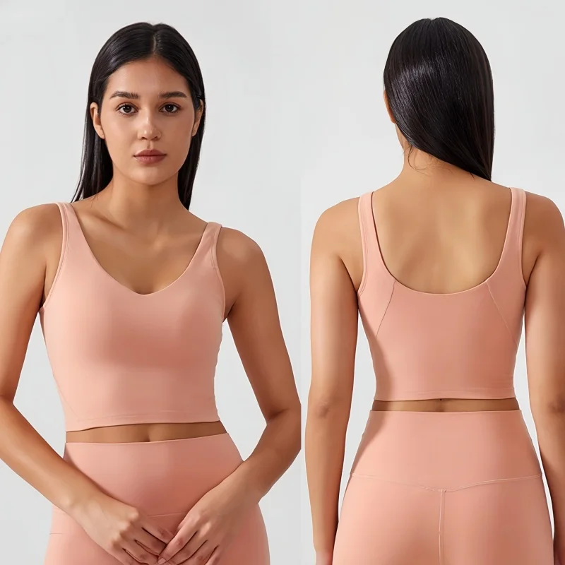 Women's U-Back Sports Bra with Fixed Pads Seamless Yoga Workout Top Shape Support Fitness Tank Activewear
Women's U-Back Sports Bra with Fixed Pads Seamless Yoga Workout Top Shape Support Fitness Tank Activewear