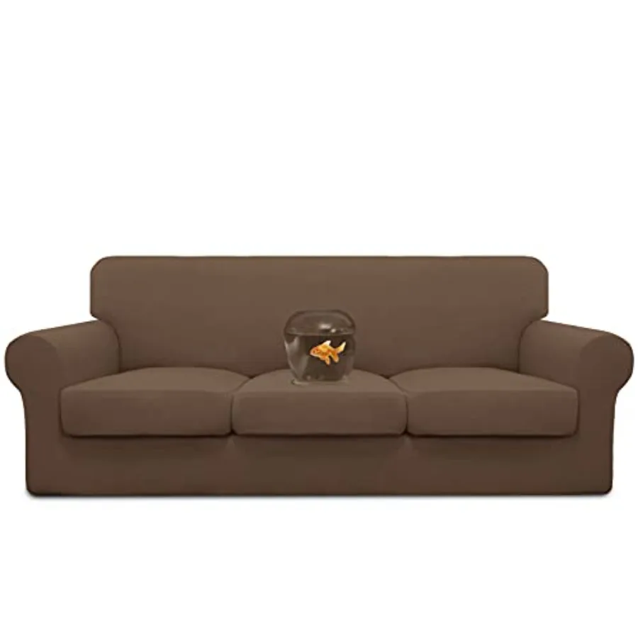 100% Dual Waterproof 4 Pieces Stretch Soft Couch Cover for Dogs, Sofa Slipcover for 3 Separate Cushion Couch Leakproof Furnitur
100% Dual Waterproof 4 Pieces Stretch Soft Couch Cover for Dogs, Sofa Slipcover for 3 Separate Cushion Couch Leakproof Furnitur