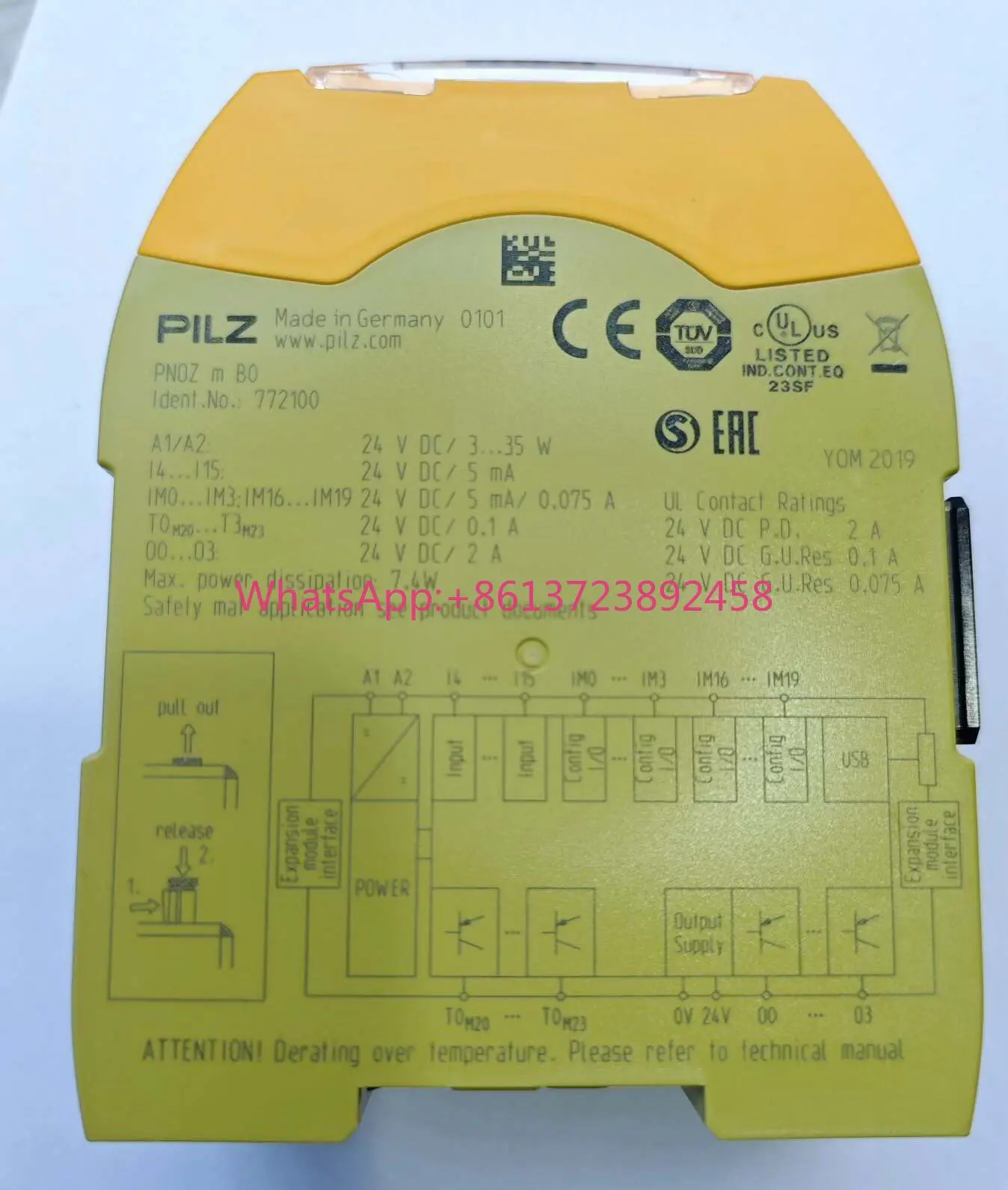 Pilz safety relay PNOZ m B0 model 772100 new in stock
Pilz safety relay PNOZ m B0 model 772100 new in stock
