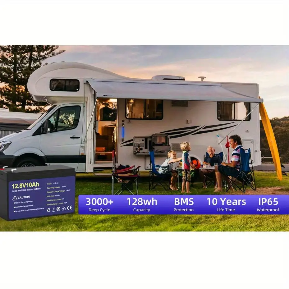 12V 10Ah LiFePO4 Battery 3000+ Cycles Deep Cycle with BMS for Marine Car RV Golf Cart
12V 10Ah LiFePO4 Battery 3000+ Cycles Deep Cycle with BMS for Marine Car RV Golf Cart