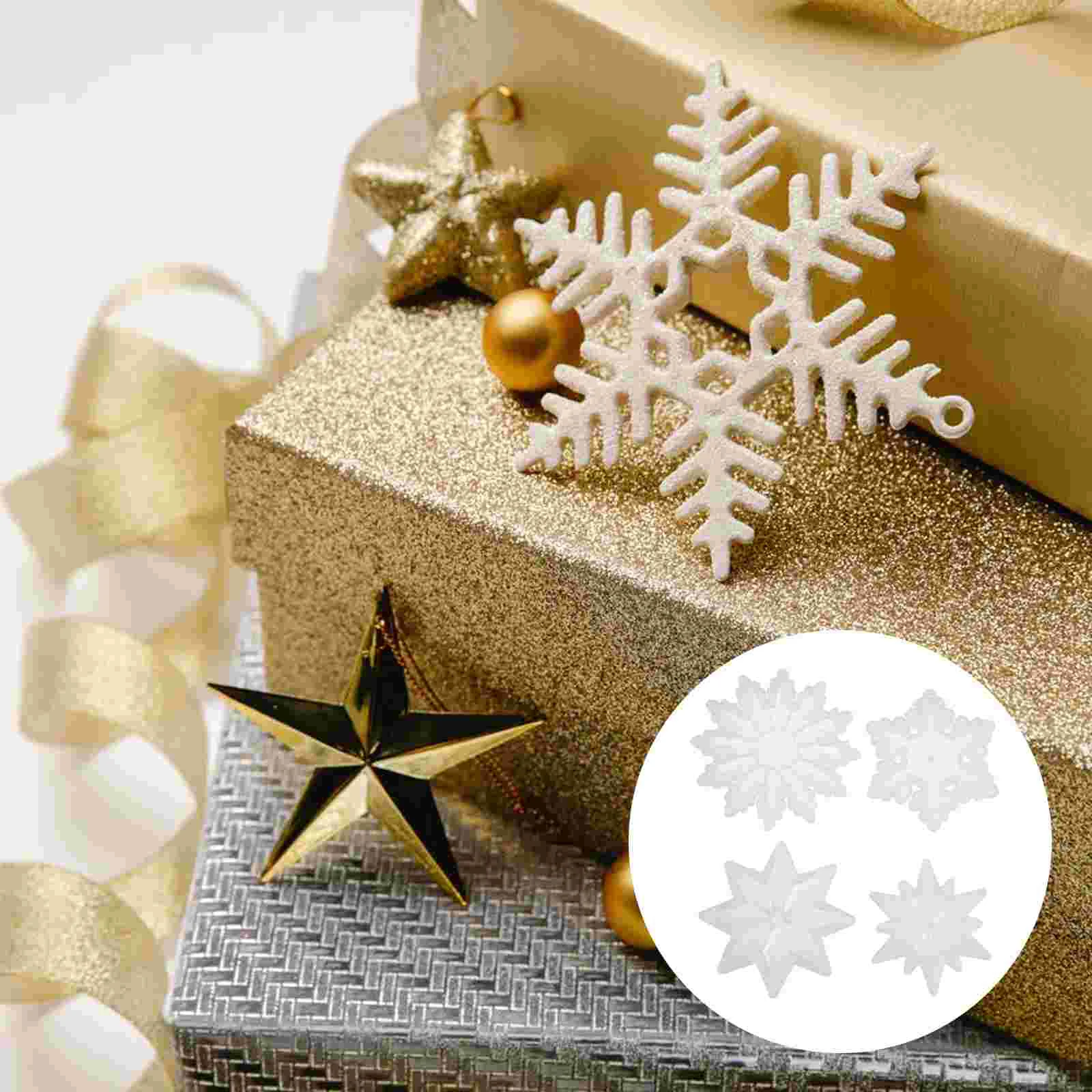 4 Pcs Snowflake Silicone Mold Pendant DIY Making Delicate Crystal Epoxy White Mould
4 Pcs Snowflake Silicone Mold Pendant DIY Making Delicate Crystal Epoxy White Mould