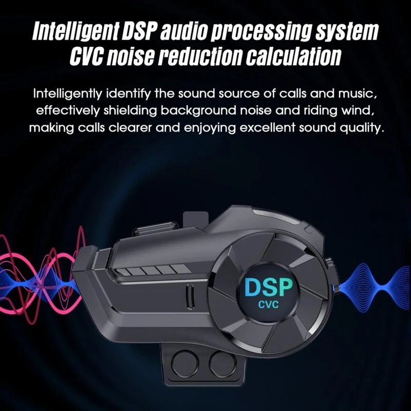 R53D Motorcycle Intercom Helmet Headsets FM Radio, BT5.0 Communication Interphone
R53D Motorcycle Intercom Helmet Headsets FM Radio, BT5.0 Communication Interphone
