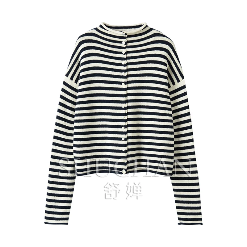 100% cashmere new cardigan mujer Striped sweaters for women knitted cardigan korean fashion sueters de mujer
100% cashmere new cardigan mujer Striped sweaters for women knitted cardigan korean fashion sueters de mujer