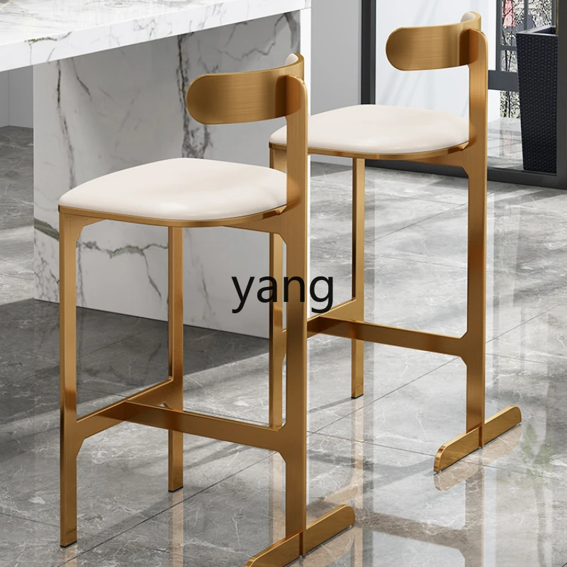 LH Household Stainless Steel Backrest Leather High Chair Nordic Light Luxury Classic Middle Island Table High Leg Bar Stool
LH Household Stainless Steel Backrest Leather High Chair Nordic Light Luxury Classic Middle Island Table High Leg Bar Stool
