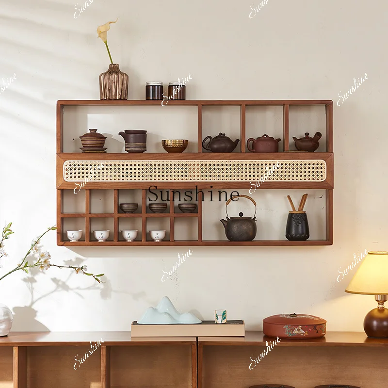 Furniture Silent Wind Rattan Solid Wood Wall Hanging Bogu Storage Ornament Teacup Display Stand FT
Furniture Silent Wind Rattan Solid Wood Wall Hanging Bogu Storage Ornament Teacup Display Stand FT