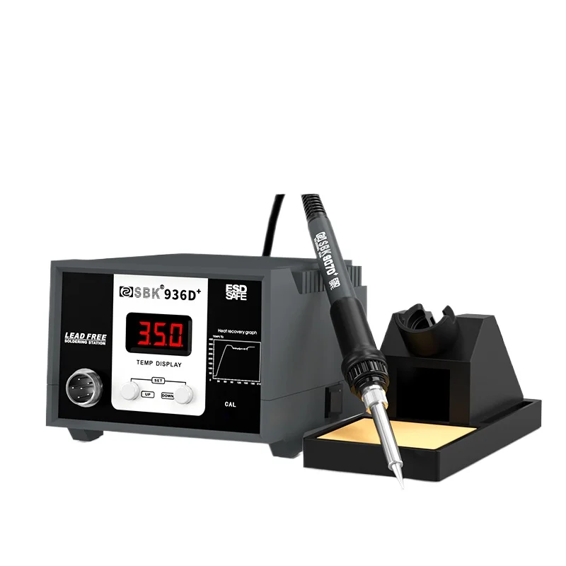 SBK936D+ Digital Constant Temperature Soldering Station, Multifunctional Anti-static Electric Soldering Iron
SBK936D+ Digital Constant Temperature Soldering Station, Multifunctional Anti-static Electric Soldering Iron