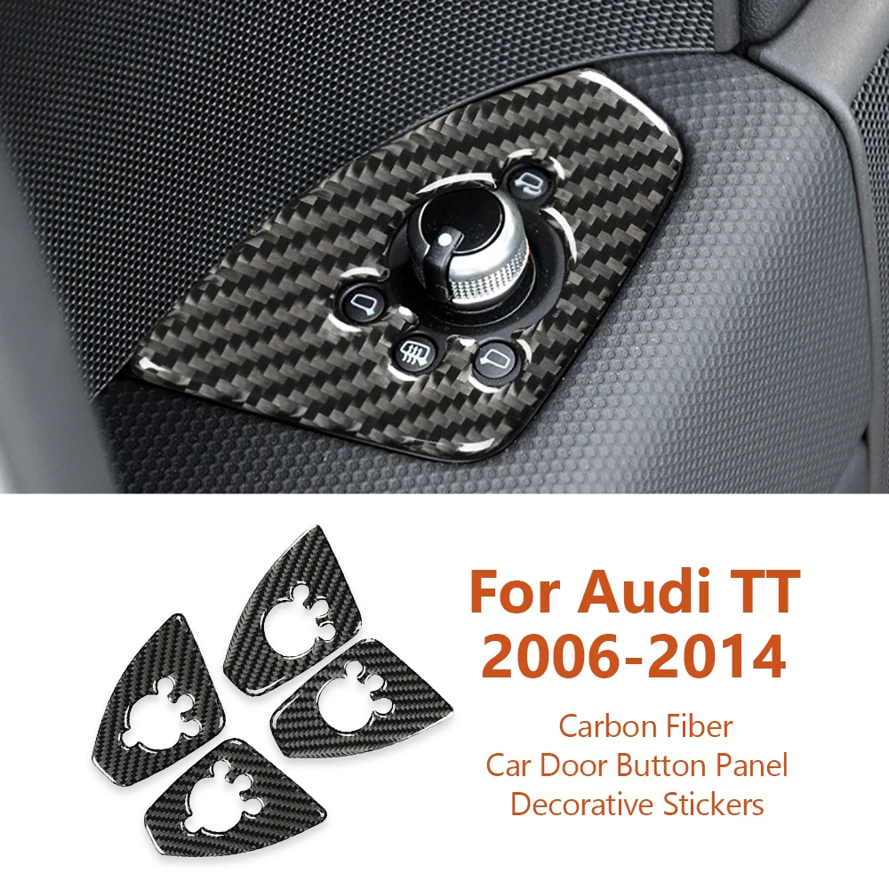 For Audi TT 8n 8J MK123 TTRS 2006-2014 Carbon Fiber Car Door Button Panel Decorative Stickers Auto Interior Modify Accesorios
For Audi TT 8n 8J MK123 TTRS 2006-2014 Carbon Fiber Car Door Button Panel Decorative Stickers Auto Interior Modify Accesorios