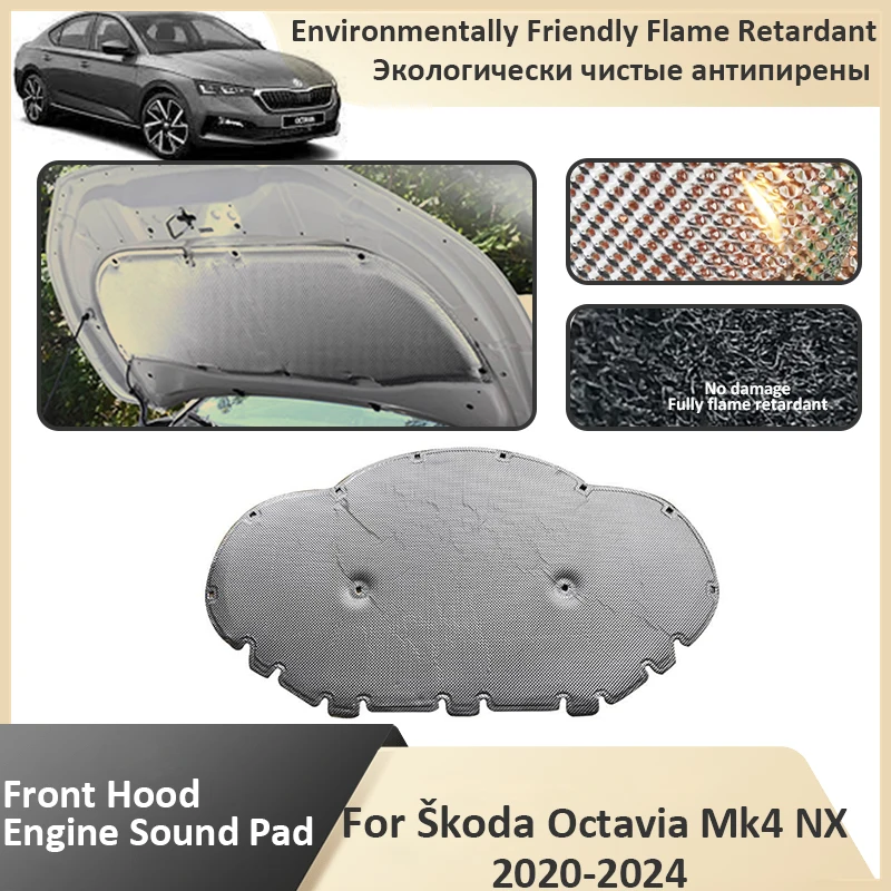 Front Hood Engine For Skoda Octavia Mk4 NX 2020 2021 2022 2023 2024 Thermal Sound Insulation Mat Flame RetardantCar Accessories
Front Hood Engine For Skoda Octavia Mk4 NX 2020 2021 2022 2023 2024 Thermal Sound Insulation Mat Flame RetardantCar Accessories
