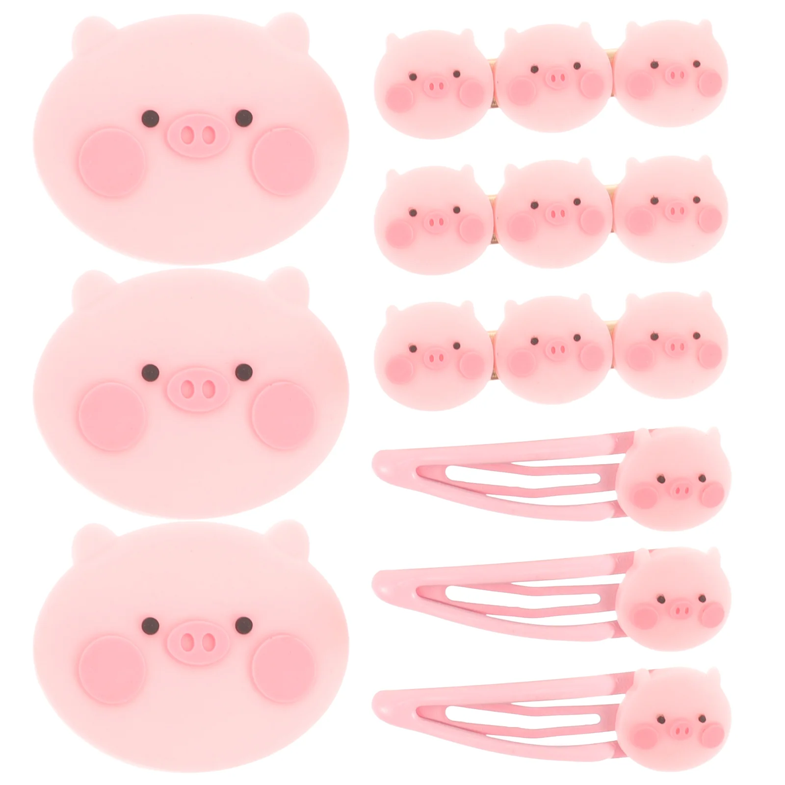 9 Pcs Hairpin Lovely Pig Girl Cartoon Pins Bangs Clip Pink Resin Decor Zinc Alloy Child
9 Pcs Hairpin Lovely Pig Girl Cartoon Pins Bangs Clip Pink Resin Decor Zinc Alloy Child