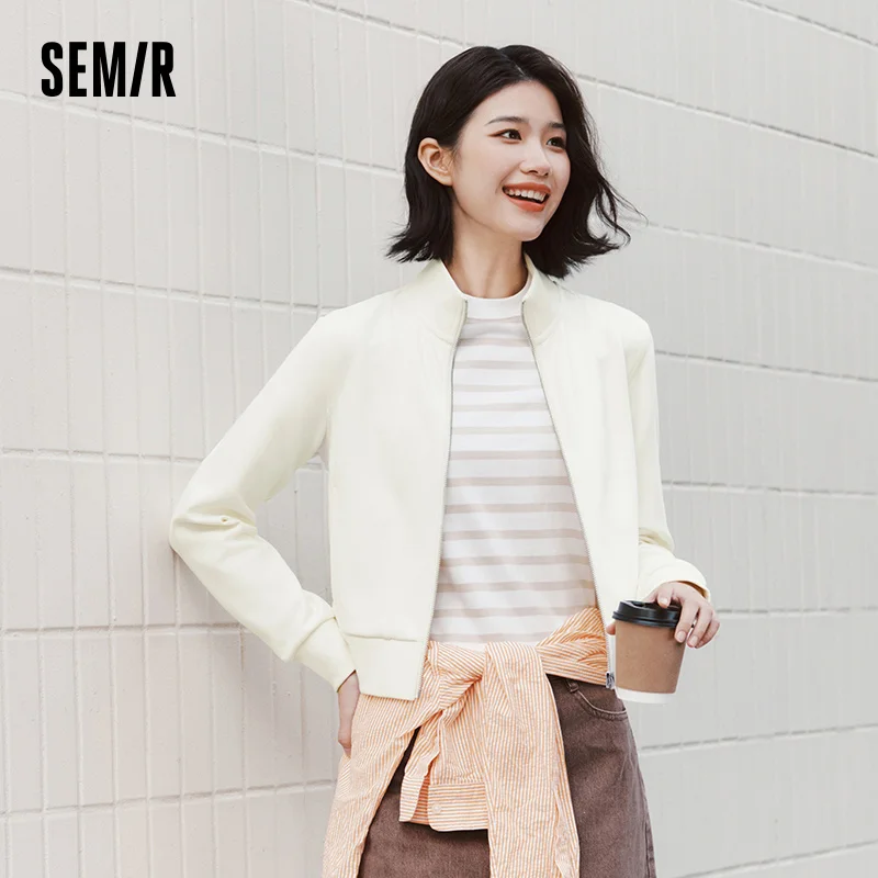 Semir Outerwear Women Short Style Solid Color Stand-up Collar 2025 New Spring Slim Fit Jacket Slimming Soft
Semir Outerwear Women Short Style Solid Color Stand-up Collar 2025 New Spring Slim Fit Jacket Slimming Soft