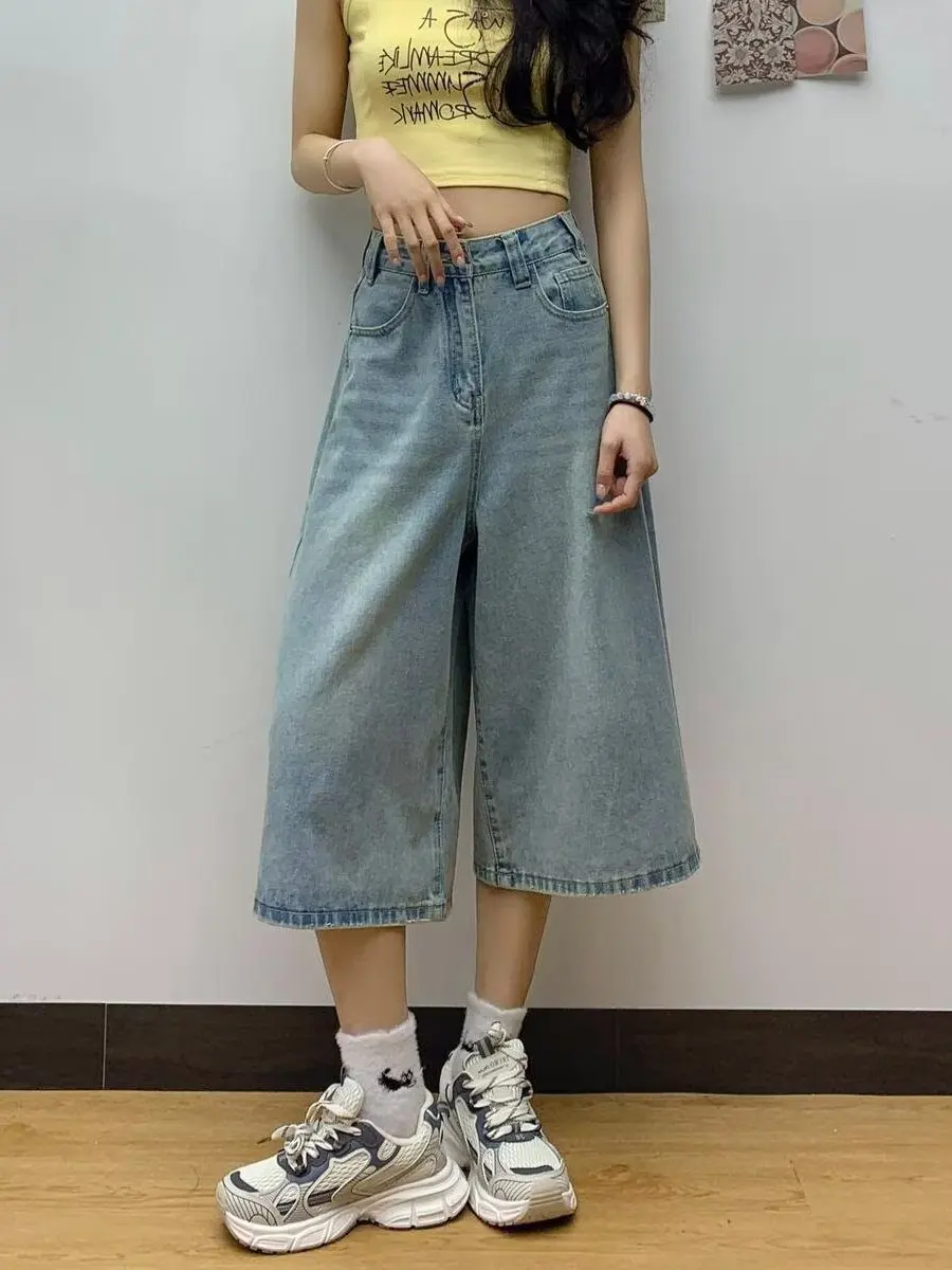 American Style High Waist Slimming Skinny Jeans Women's Summer Thin Five-Seven Split Wide Leg Casual Zipper Jeans
American Style High Waist Slimming Skinny Jeans Women's Summer Thin Five-Seven Split Wide Leg Casual Zipper Jeans