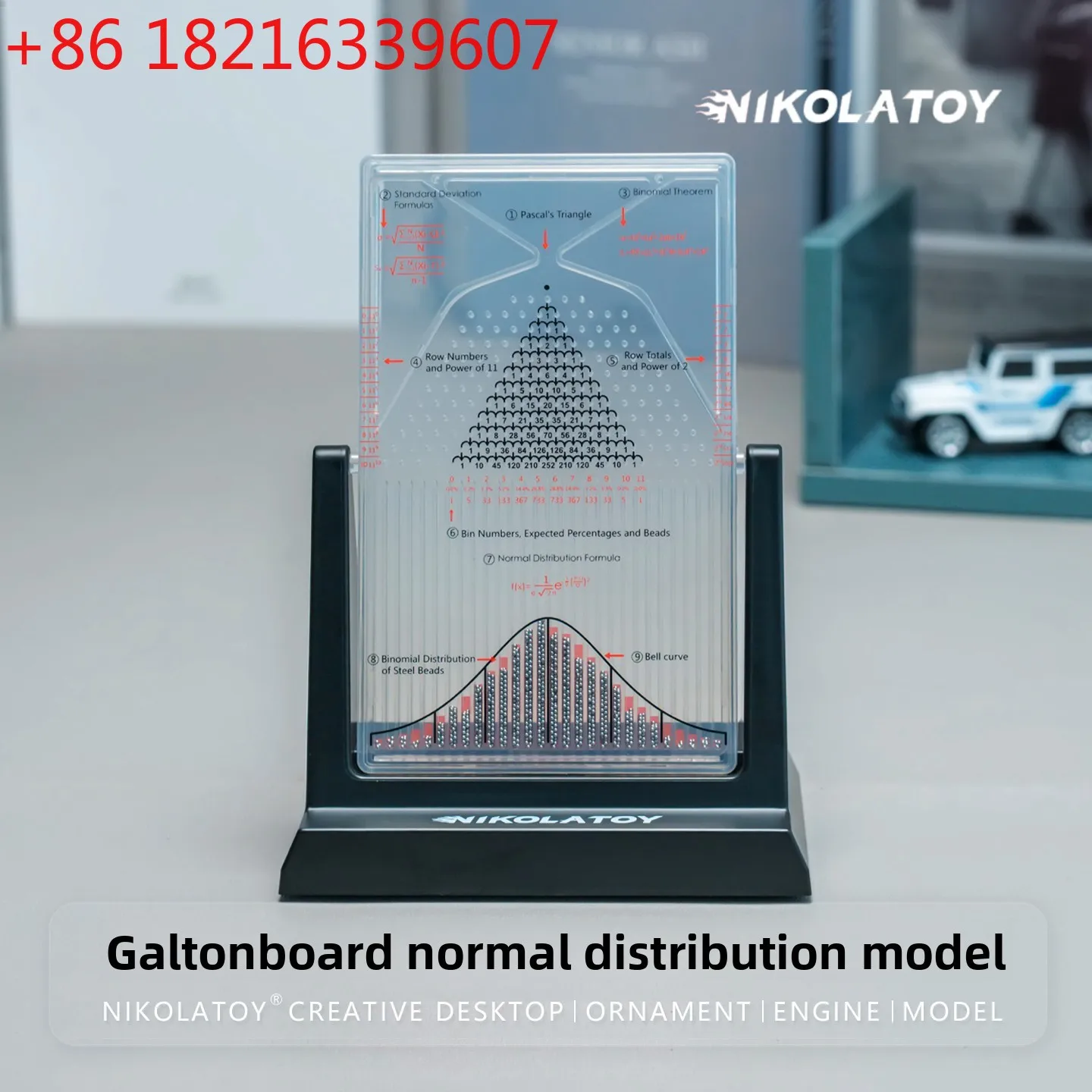 TAO Galton Board Model Ornament Toy GaltonBoard Normal Distribution Model Math Teaching Aid
TAO Galton Board Model Ornament Toy GaltonBoard Normal Distribution Model Math Teaching Aid