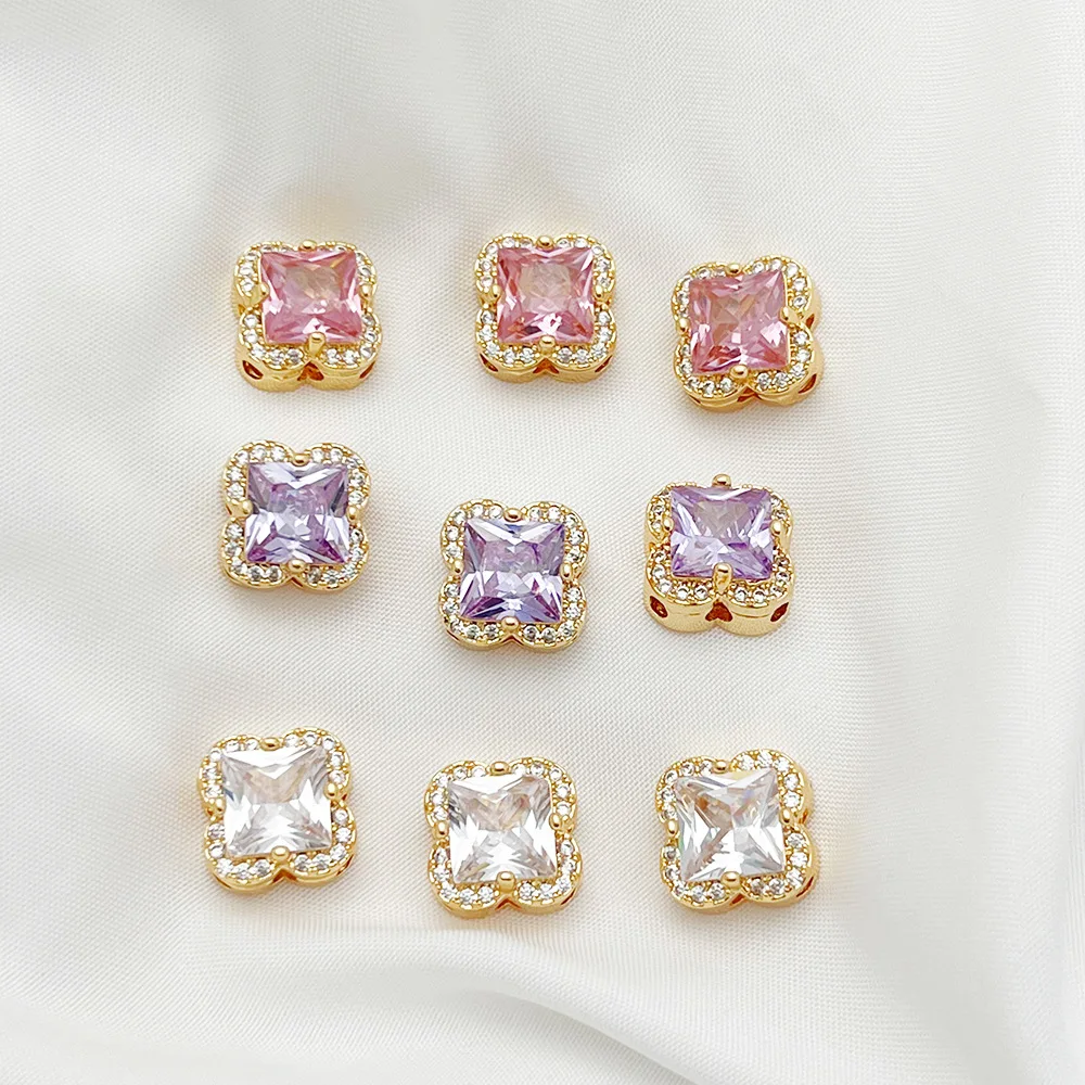 1pc Copper Plated Micro-set Zirconia Jewelry Making Spacer Beads Accessories, DIY Pearl Bracelet Necklace Materials Wholesale
1pc Copper Plated Micro-set Zirconia Jewelry Making Spacer Beads Accessories, DIY Pearl Bracelet Necklace Materials Wholesale