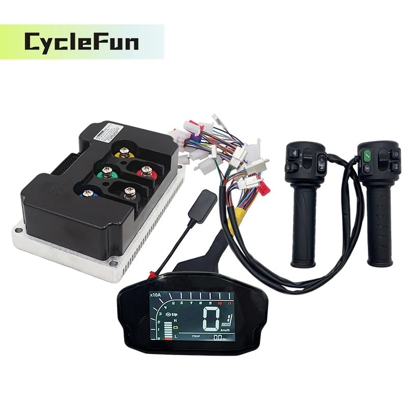 4KW-6KW 48V/60V/72V ND72680 V2 Sine Wave FarDriver Controller With DKD Display Screen And T08 Throttle For Electric Scooter 
4KW-6KW 48V/60V/72V ND72680 V2 Sine Wave FarDriver Controller With DKD Display Screen And T08 Throttle For Electric Scooter