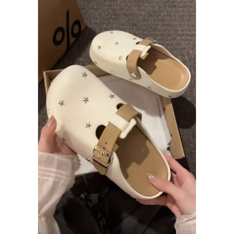 Casual Star Design Thick Bottom Anti-Slip Slippers Women's Outdoor Wear Summer New Style Half Slippers Home Comfortable EVA
Casual Star Design Thick Bottom Anti-Slip Slippers Women's Outdoor Wear Summer New Style Half Slippers Home Comfortable EVA
