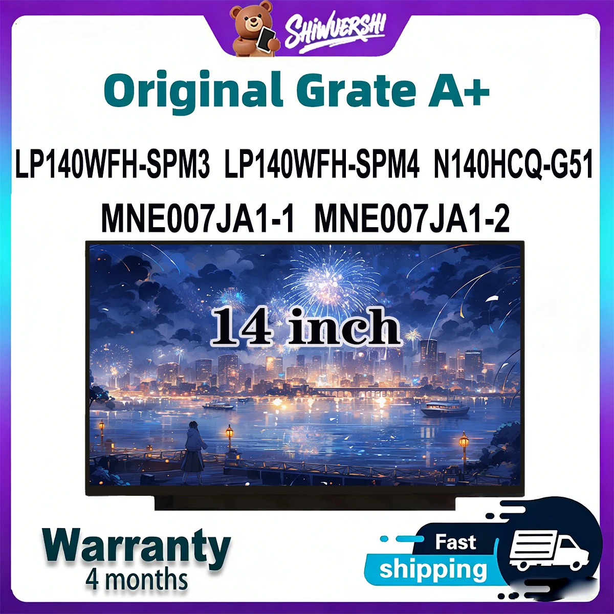 Оригинальный новый A + 14-дюймовый тонкий ЖК-экран для ноутбука LP140WFH SPM3 LP140WFH SPM4 N140HCQ G51 MNE007JA1-1 MNE007JA1-2
Оригинальный новый A + 14-дюймовый тонкий ЖК-экран для ноутбука LP140WFH SPM3 LP140WFH SPM4 N140HCQ G51 MNE007JA1-1 MNE007JA1-2