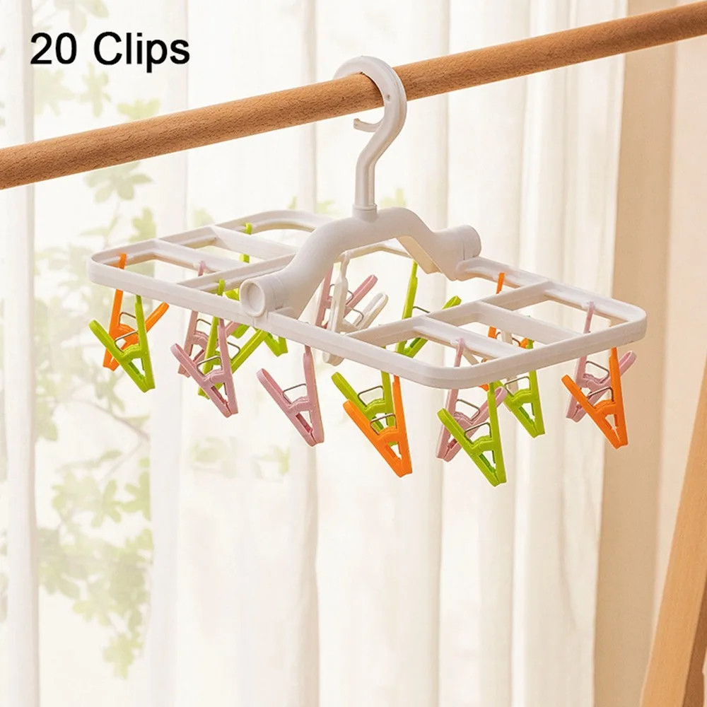 Durable Plastic Socks Clip Foldable 20 Clips/32 Clips Underwear Drying Rack Space Saving Windproof Clothes Hanger Bathroom
Durable Plastic Socks Clip Foldable 20 Clips/32 Clips Underwear Drying Rack Space Saving Windproof Clothes Hanger Bathroom