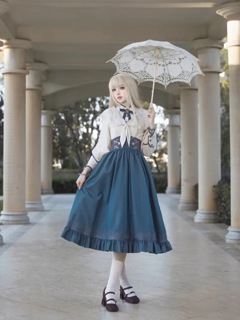 Sweet Princess Bow Lace Ruffle Shirt Y2k Slim Skirt 3 Piece Set Punk Gothic Party Outfits Vintage Elegant Lolita Dress Set Women
Sweet Princess Bow Lace Ruffle Shirt Y2k Slim Skirt 3 Piece Set Punk Gothic Party Outfits Vintage Elegant Lolita Dress Set Women