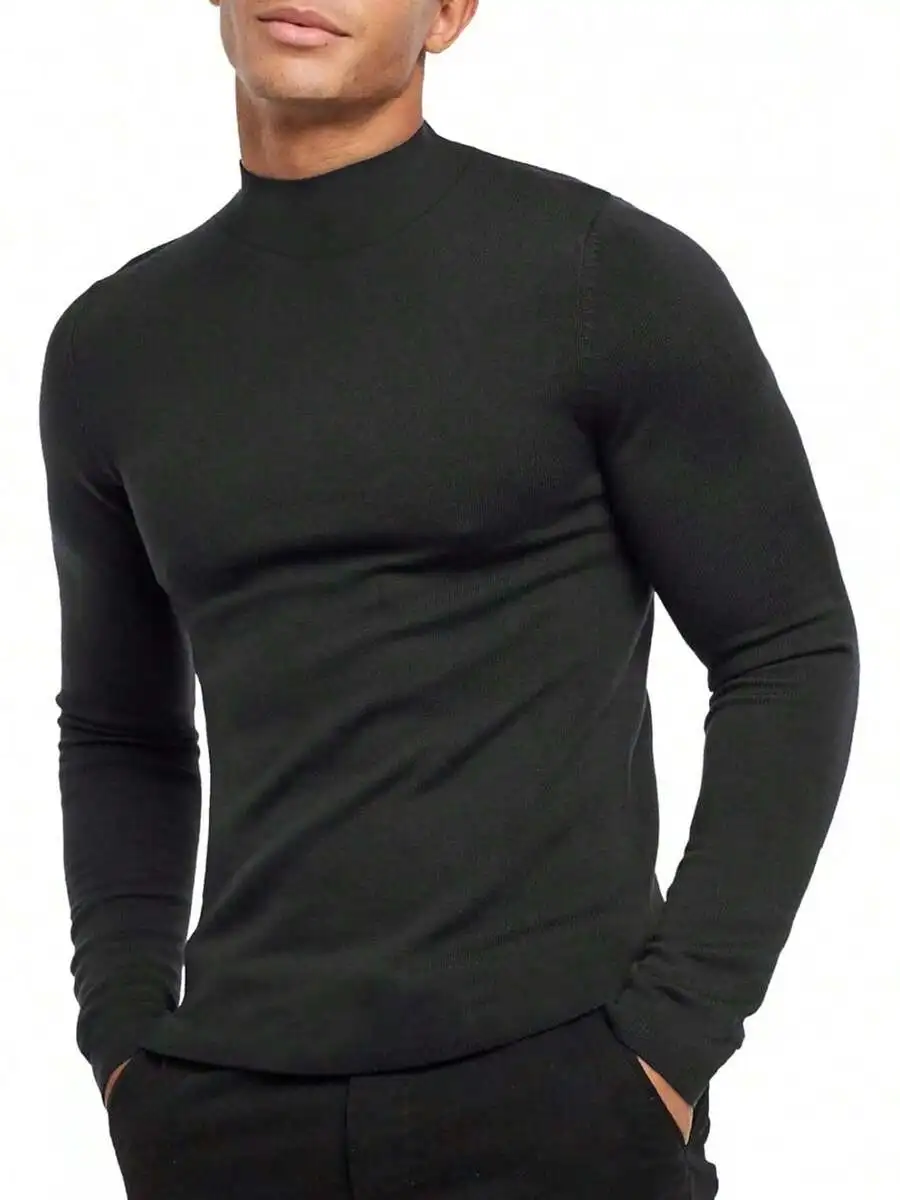 Men Regular Fit Lightweight Long Sleeve Mock Turtleneck Pullover Top
Men Regular Fit Lightweight Long Sleeve Mock Turtleneck Pullover Top