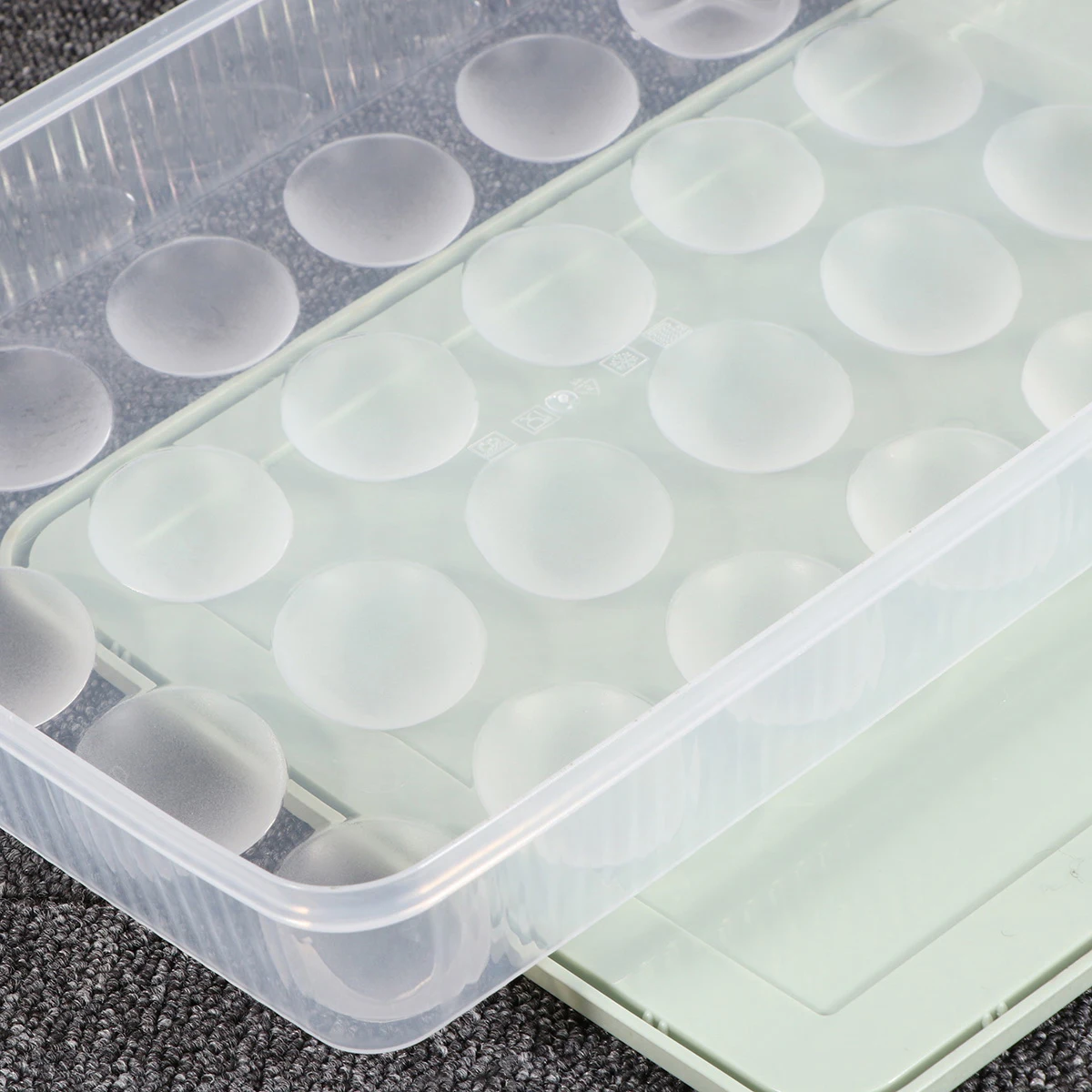 24 Eggs Capacity Egg Holder Container Safe Fresh Storage Tray Plastic Dispenser Box Kitchen Refrigerator Home Large Size Egg
24 Eggs Capacity Egg Holder Container Safe Fresh Storage Tray Plastic Dispenser Box Kitchen Refrigerator Home Large Size Egg