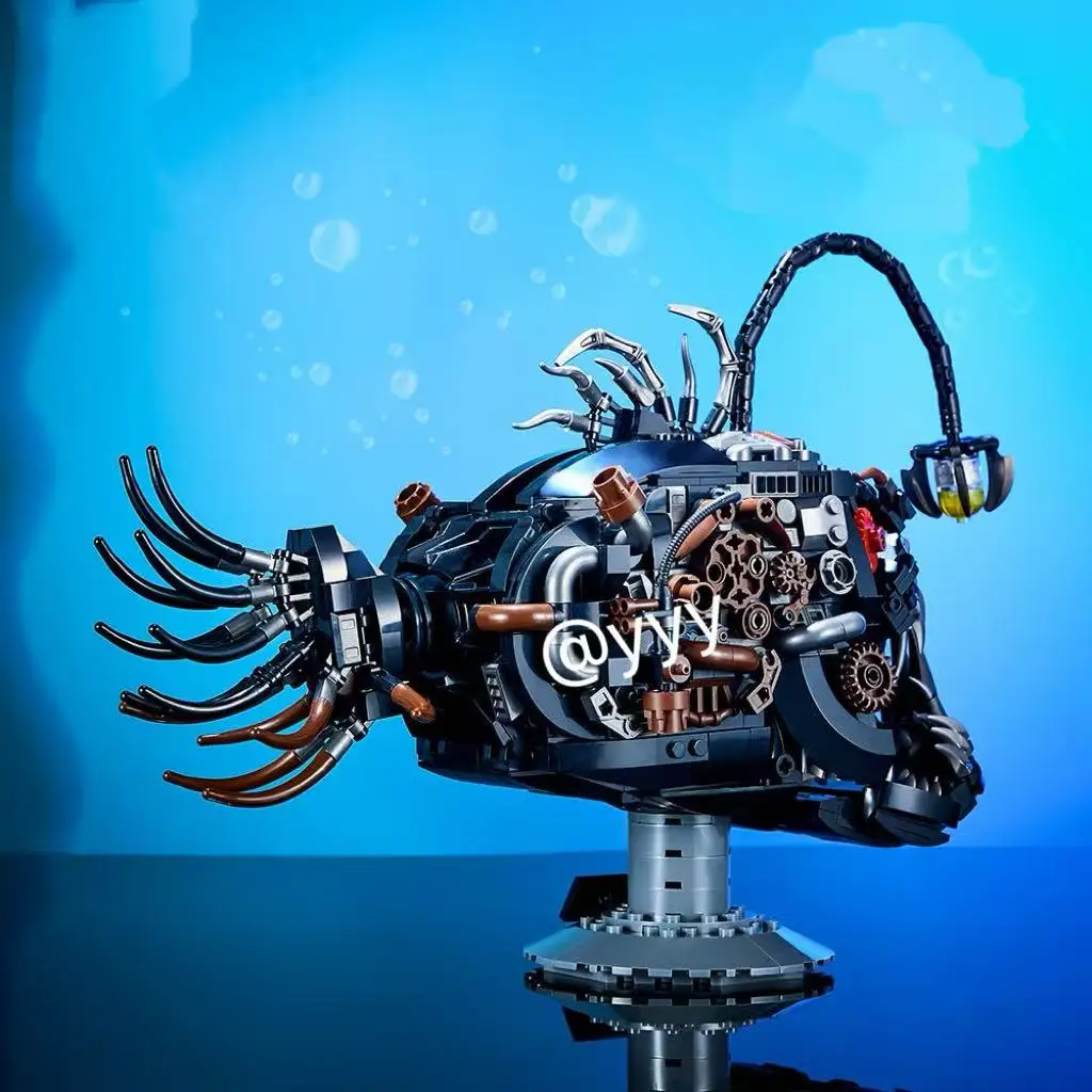 New/1038PCS Black Mechanical Angler Fish Building Blocks, STEM Toy, Birthday Christmas Gift for Boys
New/1038PCS Black Mechanical Angler Fish Building Blocks, STEM Toy, Birthday Christmas Gift for Boys