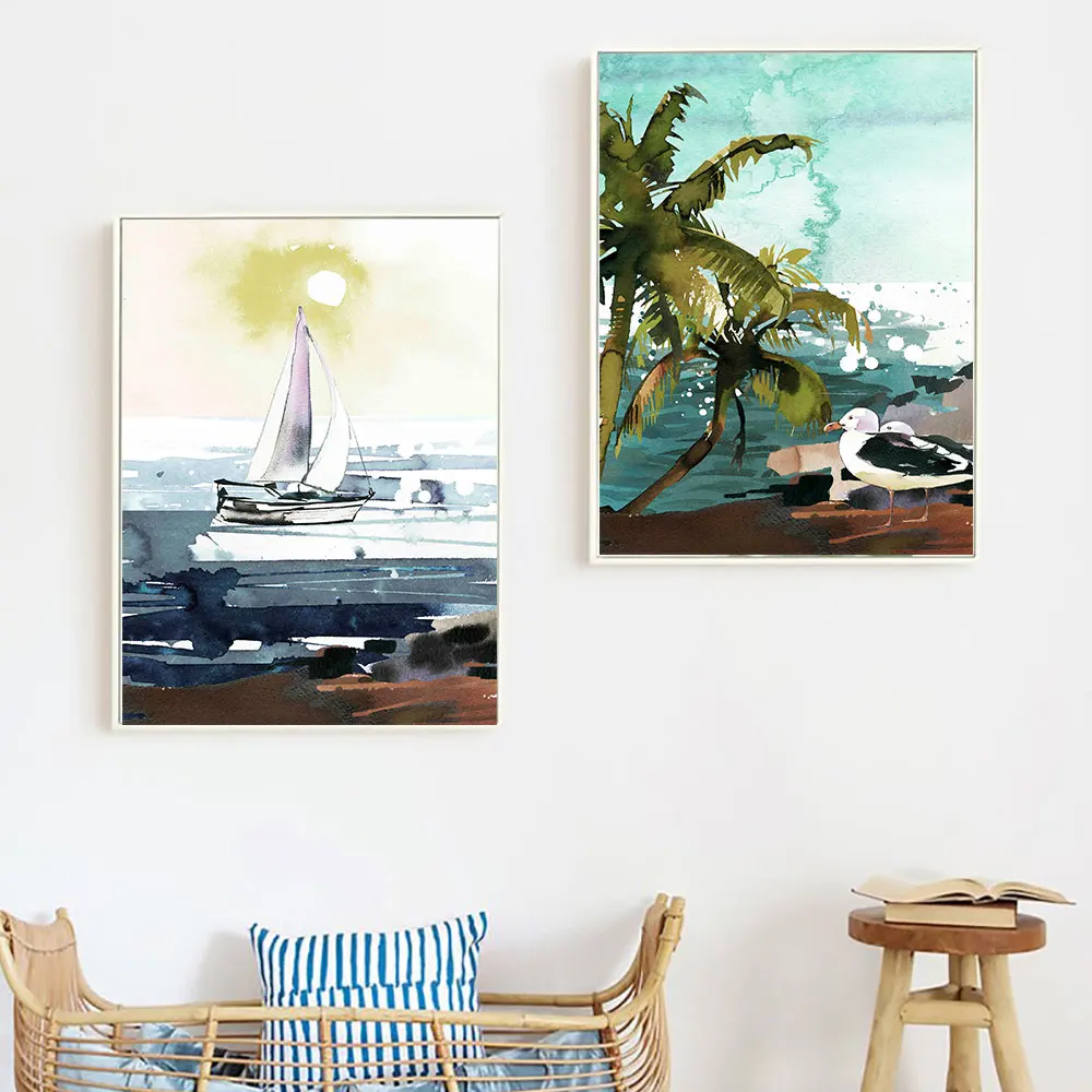 Nautical Art Sail Boat Poster Print Ocean Sea Seagull Palm Trees Print Nursery Art Sunset Wall Art Canvas Painting Home Decor
Nautical Art Sail Boat Poster Print Ocean Sea Seagull Palm Trees Print Nursery Art Sunset Wall Art Canvas Painting Home Decor