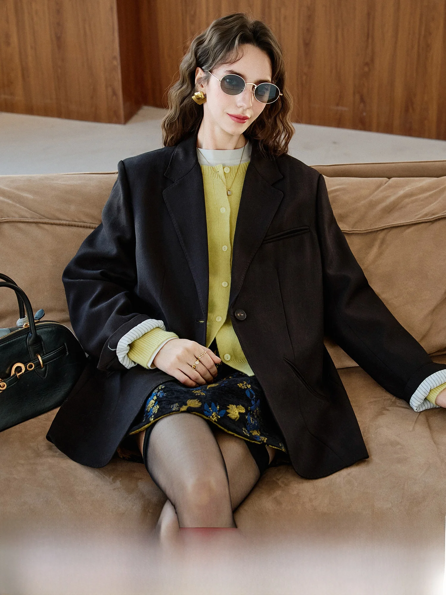 Женский шерстяной жилет Ele: повседневный, для офиса, свободного кроя, весенняя верхняя одежда, пальто-жакет для ежедневной носки
Женский шерстяной жилет Ele: повседневный, для офиса, свободного кроя, весенняя верхняя одежда, пальто-жакет для ежедневной носки