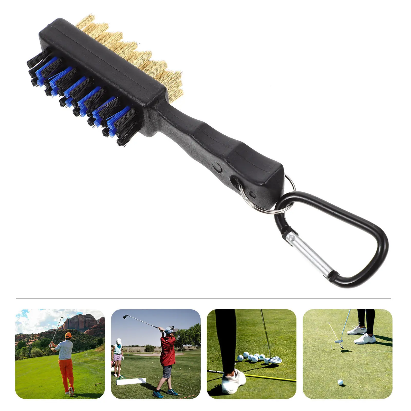 Professional Double Sided Golf Club Cleaner Brush Stainless Steel Wire and Nylon Bristles Efficient Club Head Cleaning Tool
Professional Double Sided Golf Club Cleaner Brush Stainless Steel Wire and Nylon Bristles Efficient Club Head Cleaning Tool