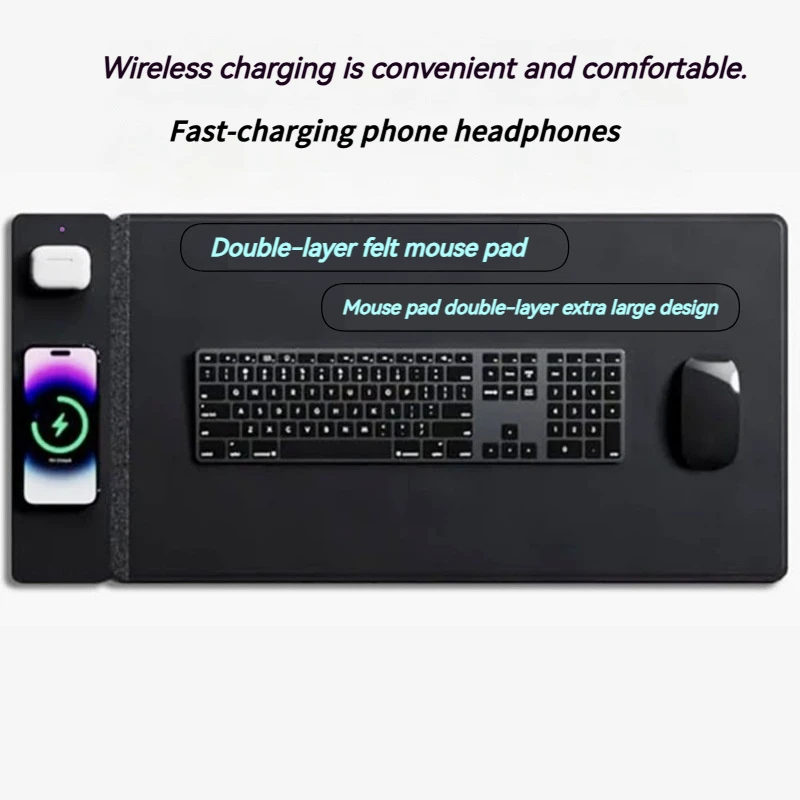 15WFast Charging Magnetic Split 2-in-1 Wireless Charging Mouse Pad Keyboard Pad
15WFast Charging Magnetic Split 2-in-1 Wireless Charging Mouse Pad Keyboard Pad