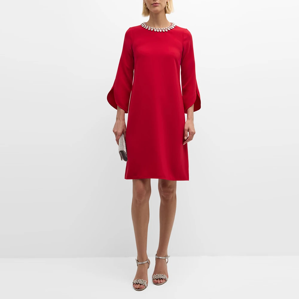 O-Neck Evening Dresses Sexy Women 2024 정장원피스 Vestidos de festa Formal Knee-Length Cocktail Party Gown With Elegant Crystal
O-Neck Evening Dresses Sexy Women 2024 정장원피스 Vestidos de festa Formal Knee-Length Cocktail Party Gown With Elegant Crystal