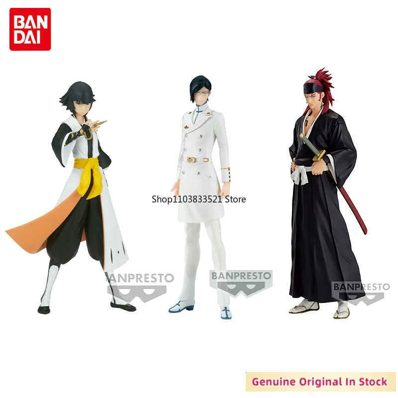 BANDAI Original BLEACH SOLID AND SOULS Abarai Renji Soi Fon Ishida Uryuu Action Figure Model Desktop Decorate Collections
BANDAI Original BLEACH SOLID AND SOULS Abarai Renji Soi Fon Ishida Uryuu Action Figure Model Desktop Decorate Collections