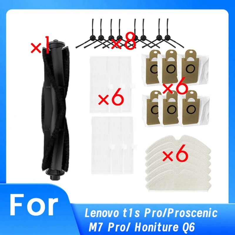 ABNO-27 PCS For Lenovo T1s Pro/Proscenic M7 Pro/ Honiture Q6 Vacuum Cleaner Accessories Replacement Parts
ABNO-27 PCS For Lenovo T1s Pro/Proscenic M7 Pro/ Honiture Q6 Vacuum Cleaner Accessories Replacement Parts