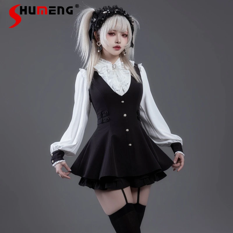 Japanese Style Girl Light Song Outfit Ladylike Suit Lolita Sweet Cute Long Sleeves Top Blouse And Shorts Two Pieces Set For Girl
Japanese Style Girl Light Song Outfit Ladylike Suit Lolita Sweet Cute Long Sleeves Top Blouse And Shorts Two Pieces Set For Girl