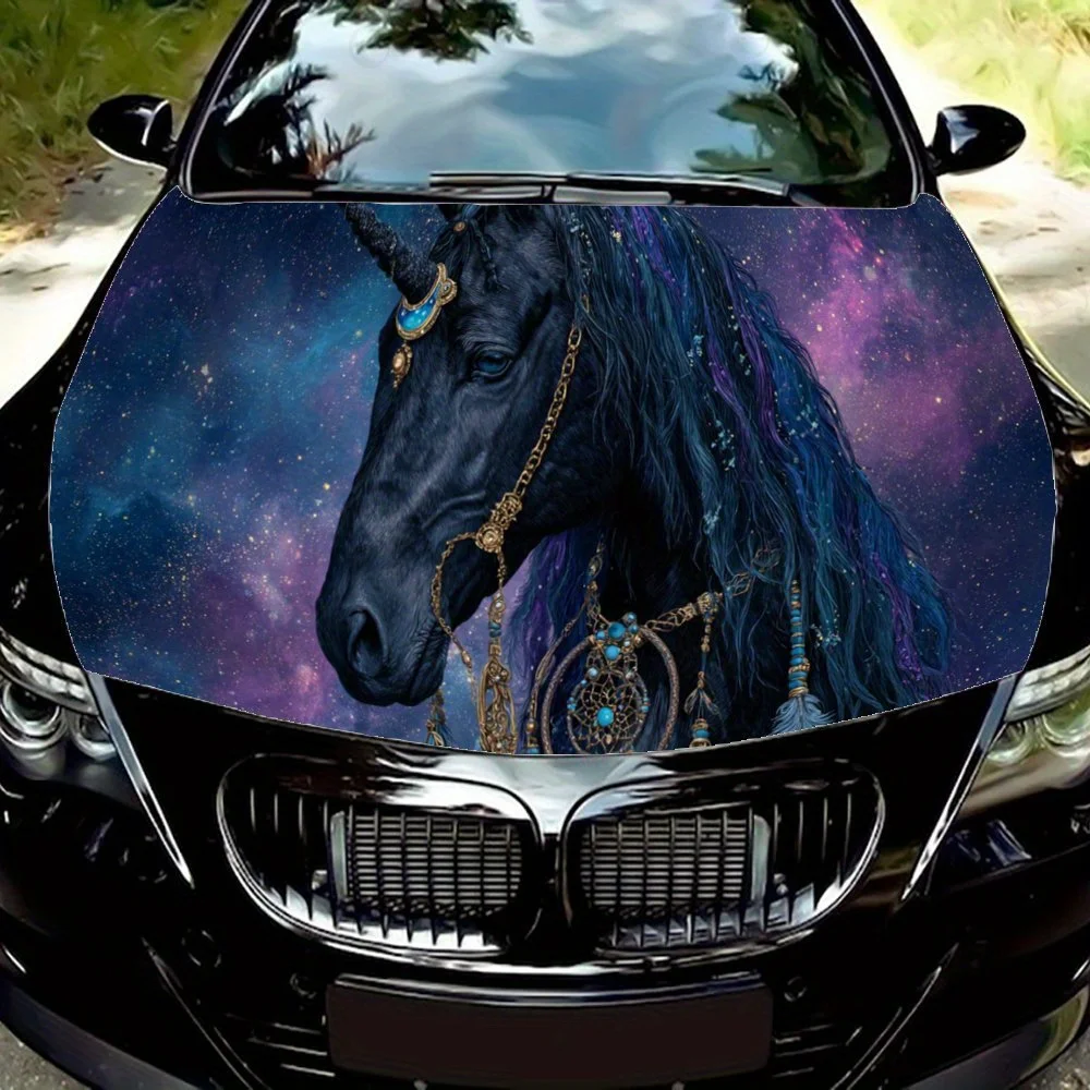 Unicorn in Galaxy,Car Hood Decal, Self-Adhesive Waterproof PVC Car hood Sticker,Car Decoration Scratch Resistant Sticker Protect
Unicorn in Galaxy,Car Hood Decal, Self-Adhesive Waterproof PVC Car hood Sticker,Car Decoration Scratch Resistant Sticker Protect
