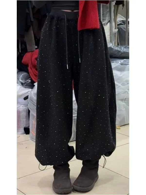 Tianxing Diamond Casual Sweatpants Women's Winter New Loose Thiened Fce High Waist Straight Leg Sports Trousers
Tianxing Diamond Casual Sweatpants Women's Winter New Loose Thiened Fce High Waist Straight Leg Sports Trousers